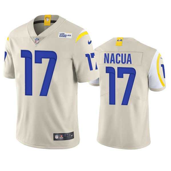 Men & Women & Youth Los Angeles Rams #17 Puka Nacua Bone Vapor Untouchable Limited Stitched Jersey->los angeles rams->NFL Jersey